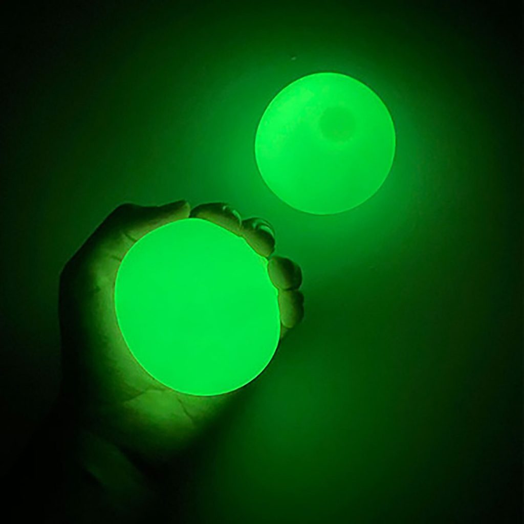 4pcs/set Pop Glow In The Dark Luminous Balls, Children's Squishy Toy ...